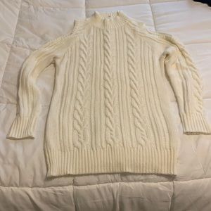 Cream white sweater dress maternity